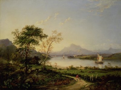 Kilátás az Elcho kastélyból, Ben Lawers felé nézve alkotó: Charlotte Nasmyth